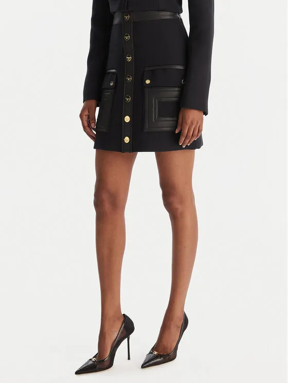 Φούστα σε γραμμή Α · Μαύρο · Mini