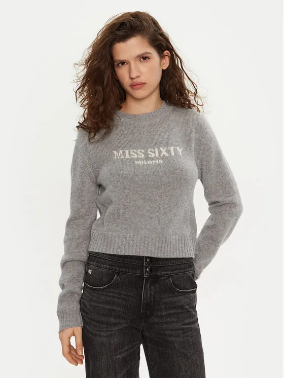 Miss Sixty Πουλόβερ · Γκρι · Regular Fit