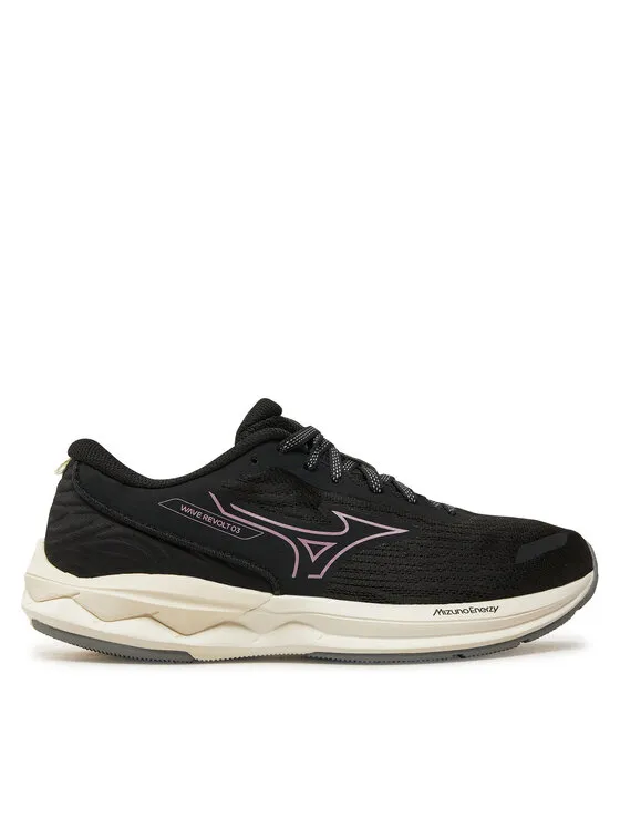 Mizuno Παπούτσια για Τρέξιμο Wave Revolt 3 J1GD2481 Μαύρο