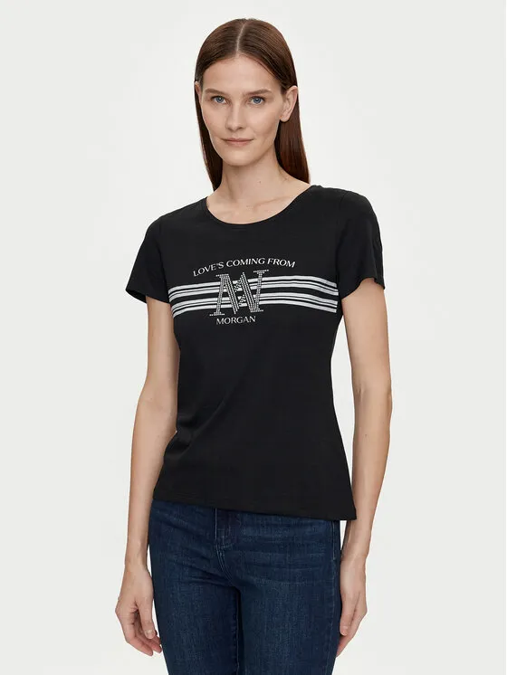Morgan T-Shirt · Μαύρο