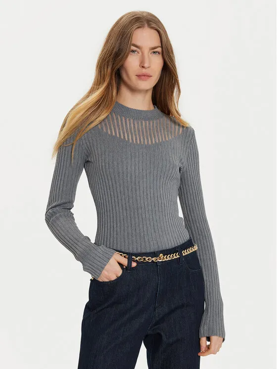 Morgan Πουλόβερ · Γκρι · Slim Fit