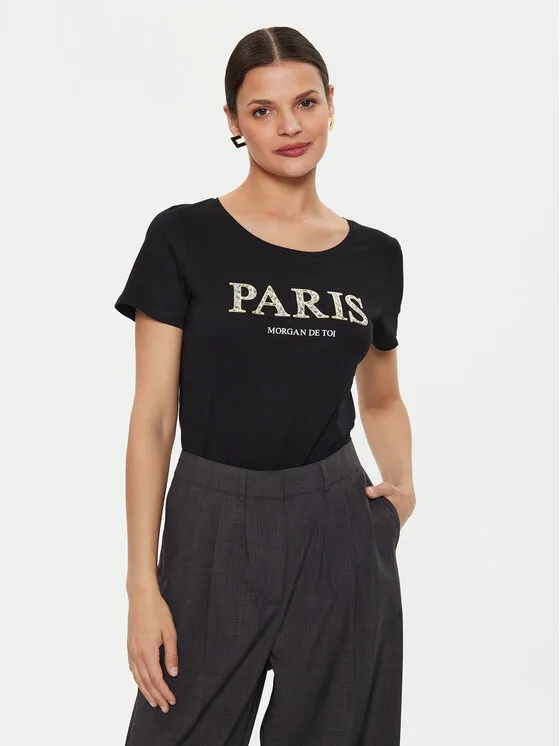 Morgan T-Shirt · Μαύρο