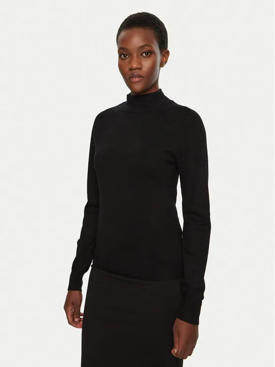 Morgan Πουλόβερ · Μαύρο · Slim Fit