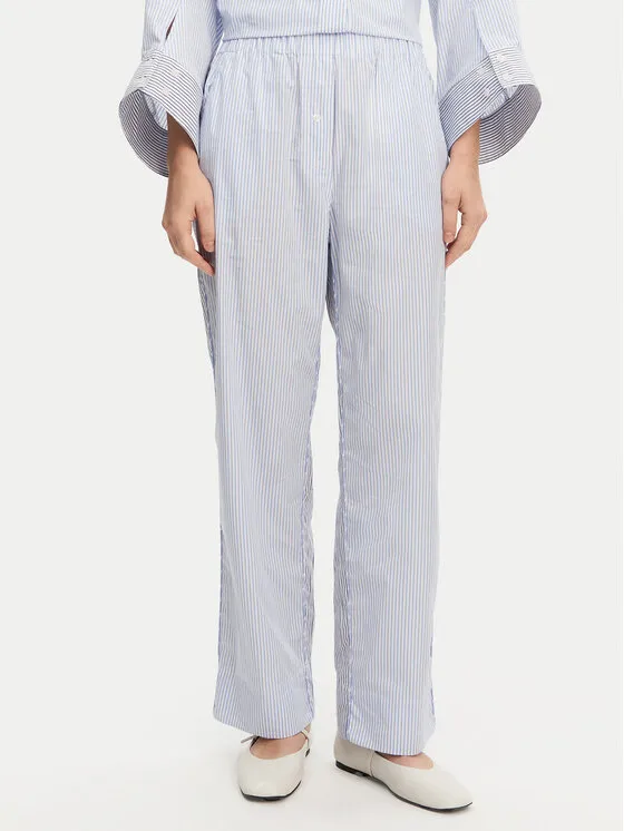 Munthe Παντελόνι υφασμάτινο · Γαλάζιο · Relaxed Fit