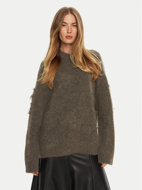 Munthe Πουλόβερ · Καφέ · Relaxed Fit