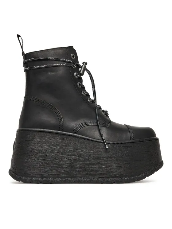 NEW ROCK Μποτάκια · Μαύρο · 9 cm