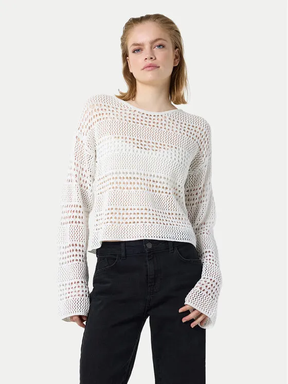 Noisy May Πουλόβερ · Λευκό · Regular Fit