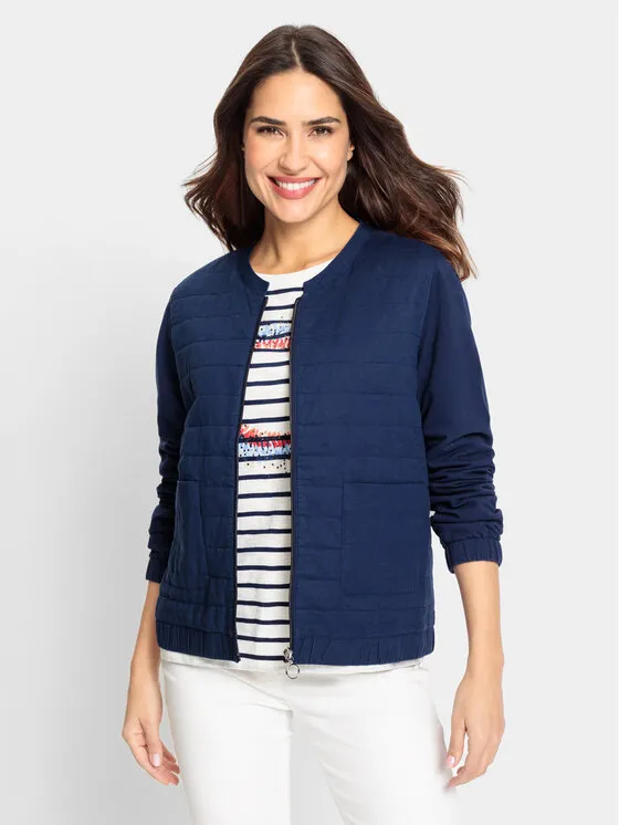 Olsen Μπλούζα · Σκούρο μπλε · Regular Fit