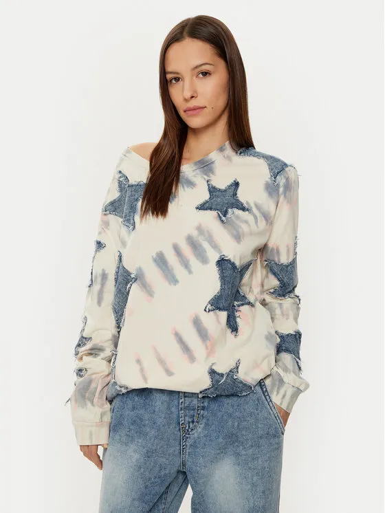 One Teaspoon Μπλούζα · Μπεζ · Relaxed Fit