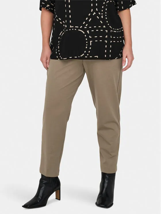 ONLY Carmakoma Παντελόνι chino · Καφέ · Slim Fit