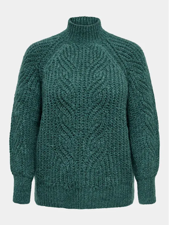 ONLY Carmakoma Πουλόβερ · Πράσινο · Regular Fit