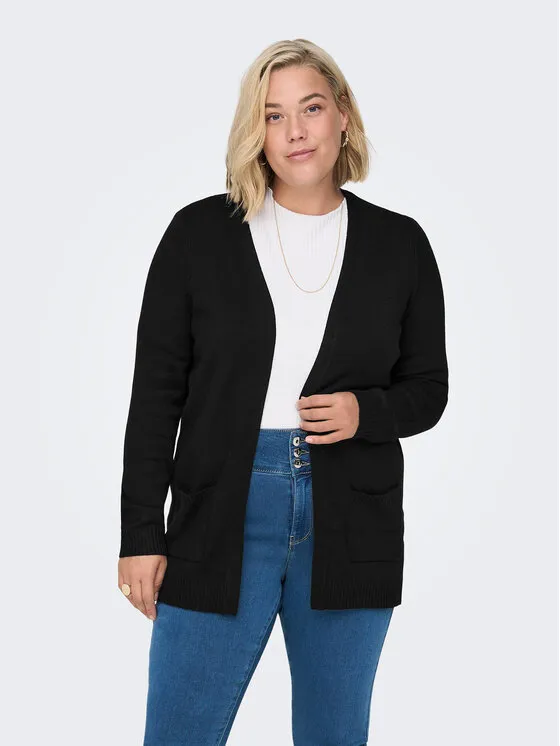 ONLY Carmakoma Ζακέτα · Μαύρο · Regular Fit