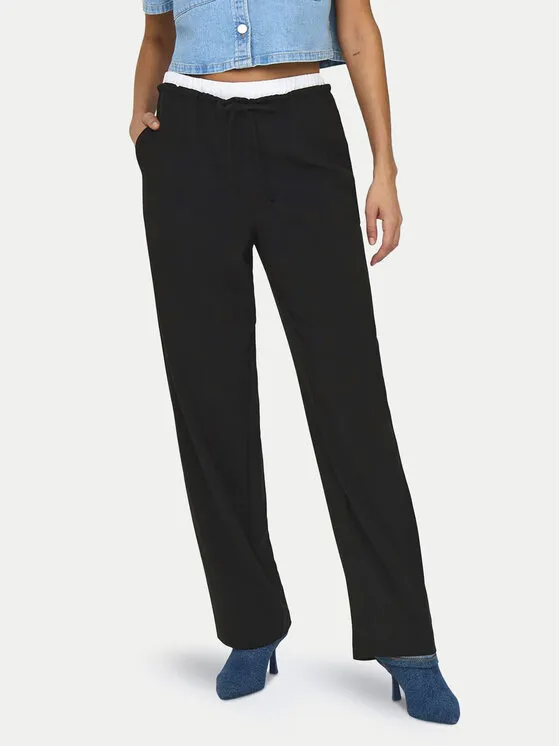 Παντελόνι υφασμάτινο · Μαύρο · Regular Fit