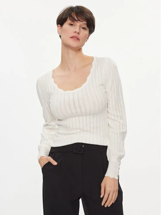 Πουλόβερ · Λευκό · Regular Fit