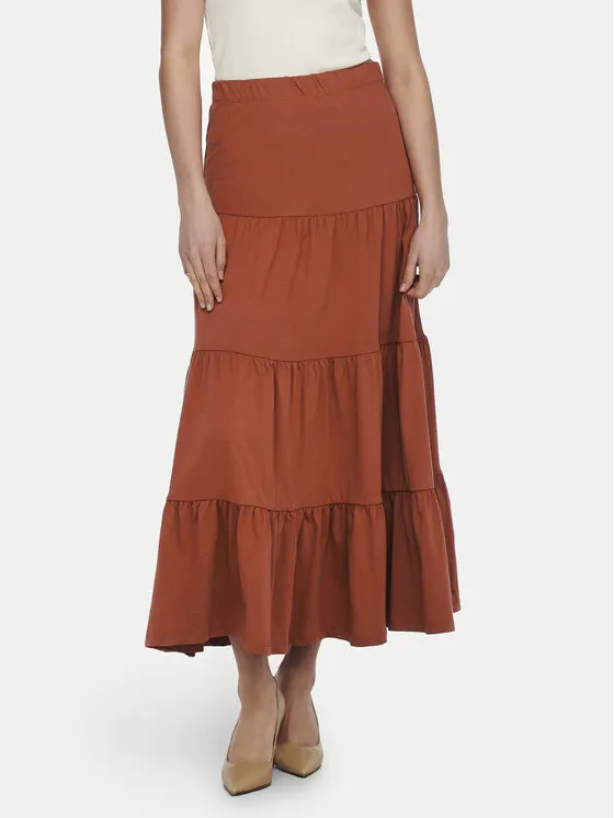 ONLY Φούστα σε γραμμή Α · Καφέ · Maxi