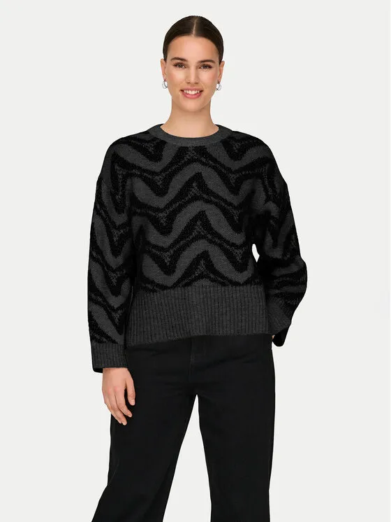 Πουλόβερ · Γκρι · Regular Fit