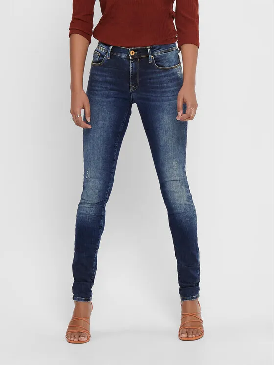 ONLY Τζιν · Σκούρο μπλε · Skinny Fit