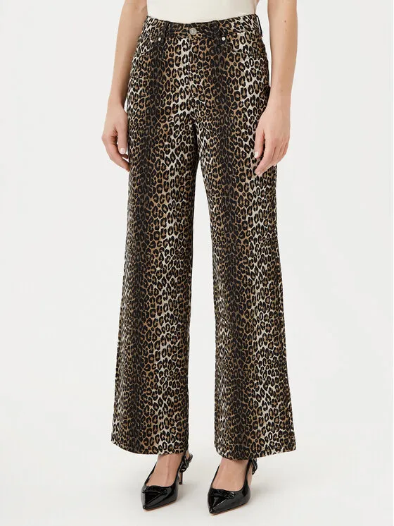 Παντελόνι Palazzo · Καφέ · Regular Fit