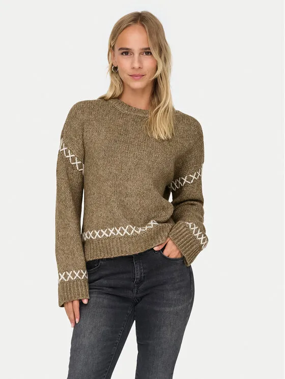 Πουλόβερ · Καφέ · Regular Fit