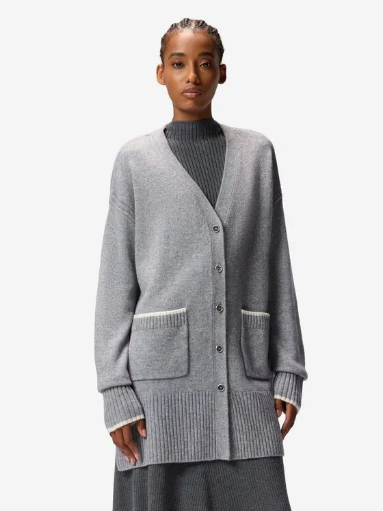 Ζακέτα · Γκρι · Oversize