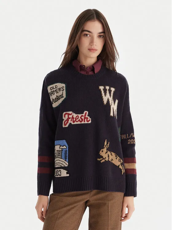 Πουλόβερ · Σκούρο μπλε · Oversize