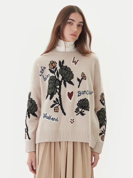 Πουλόβερ · Εκρού · Oversize