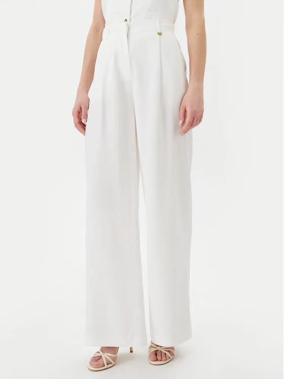 Παντελόνι Palazzo · Λευκό · Regular Fit
