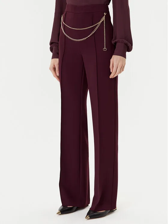 Παντελόνι Palazzo · Μπορντό · Regular Fit