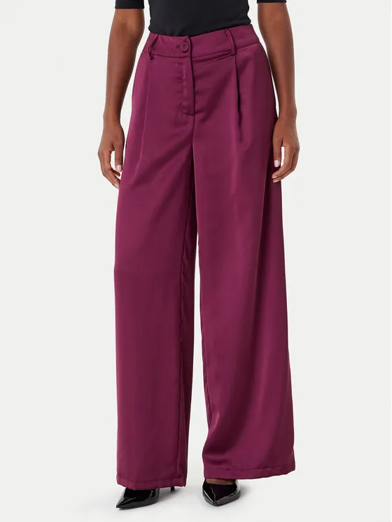 Παντελόνι Palazzo · Μπορντό · Regular Fit