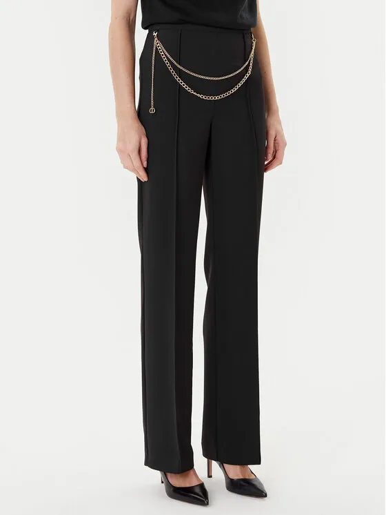 Παντελόνι Palazzo · Μαύρο · Regular Fit