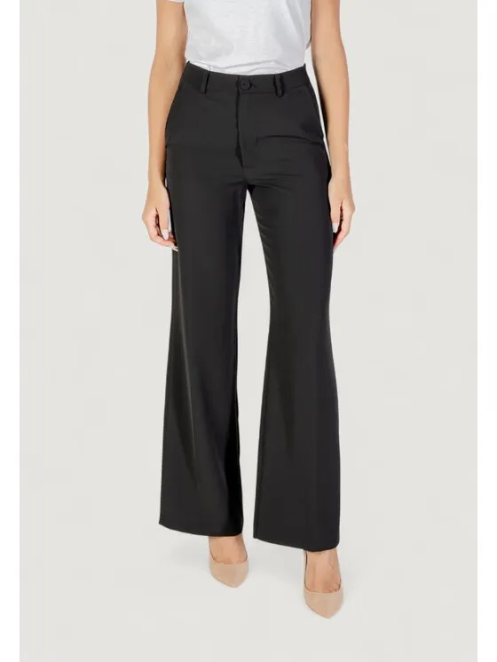 Παντελόνι Palazzo · Μαύρο · Regular Fit