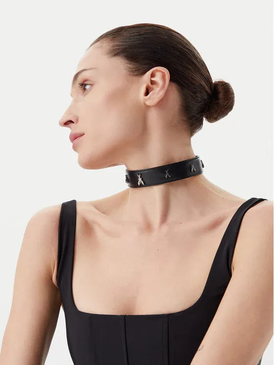 Τσόκερ · Μαύρο · Φυσικό δέρμα grain leather