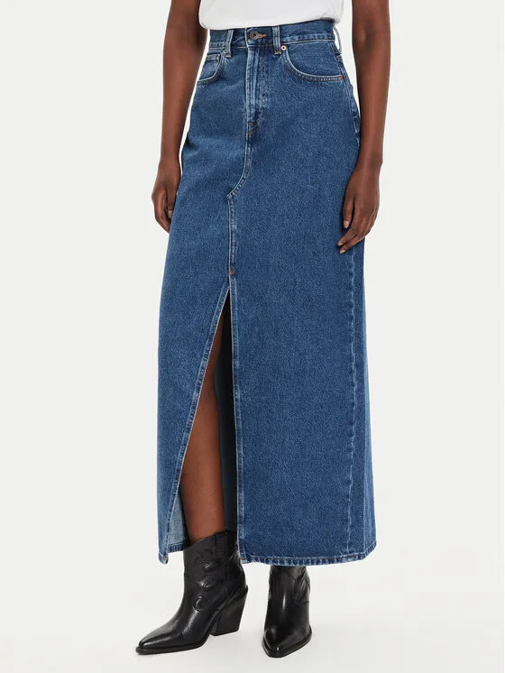 Pepe Jeans Φούστα τζιν · Σκούρο μπλε · Maxi