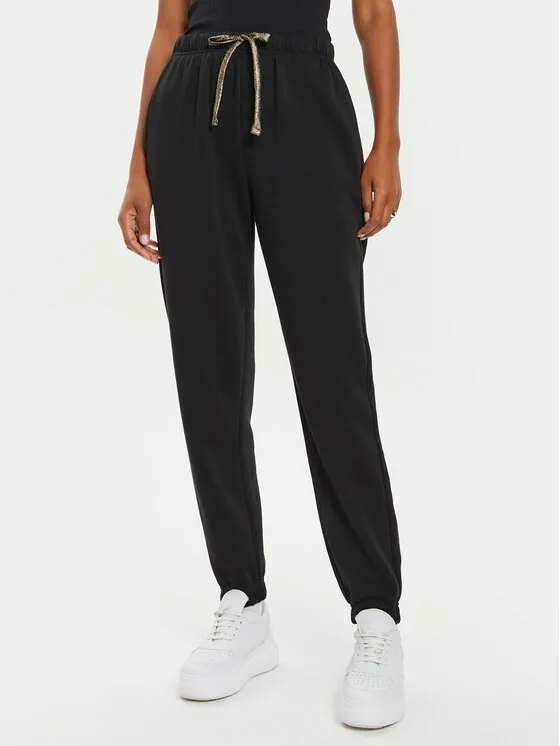 Pieces Παντελόνι φόρμας · Μαύρο · Regular Fit