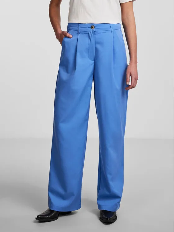 Pieces Παντελόνι υφασμάτινο · Μπλε · Relaxed Fit