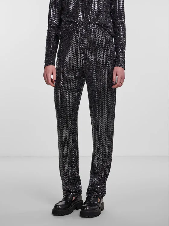 Pieces Παντελόνι υφασμάτινο · Μαύρο · Regular Fit