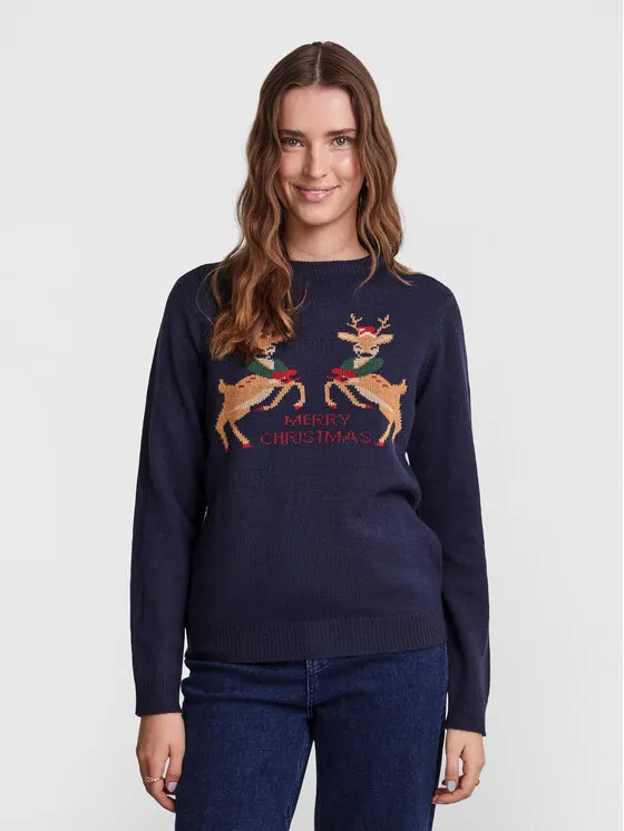 Pieces Πουλόβερ · Σκούρο μπλε · Regular Fit