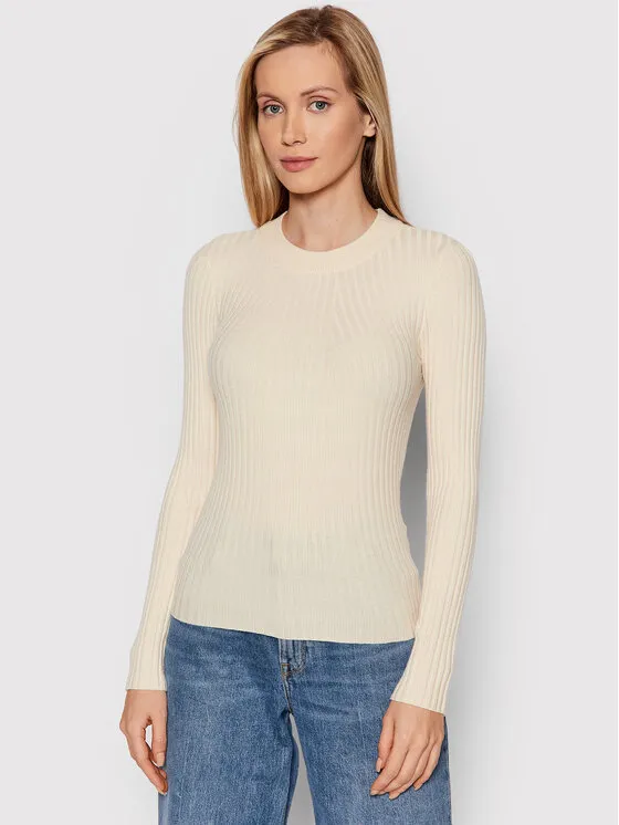 Pieces Πουλόβερ · Μπεζ · Slim Fit