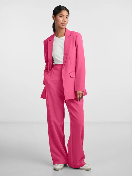 Pieces Παντελόνι υφασμάτινο · Ροζ · Relaxed Fit
