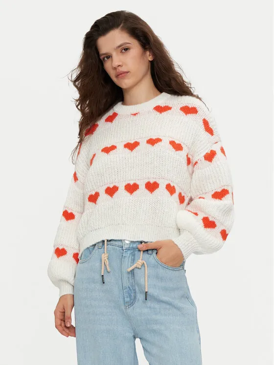 Pieces Πουλόβερ · Εκρού · Regular Fit