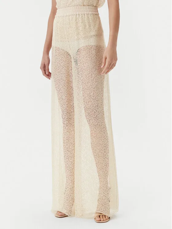 Παντελόνι Palazzo · Μπεζ · Regular Fit