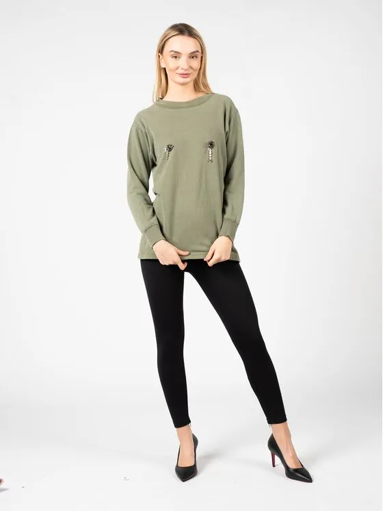 Μπλούζα · Πράσινο · Oversize