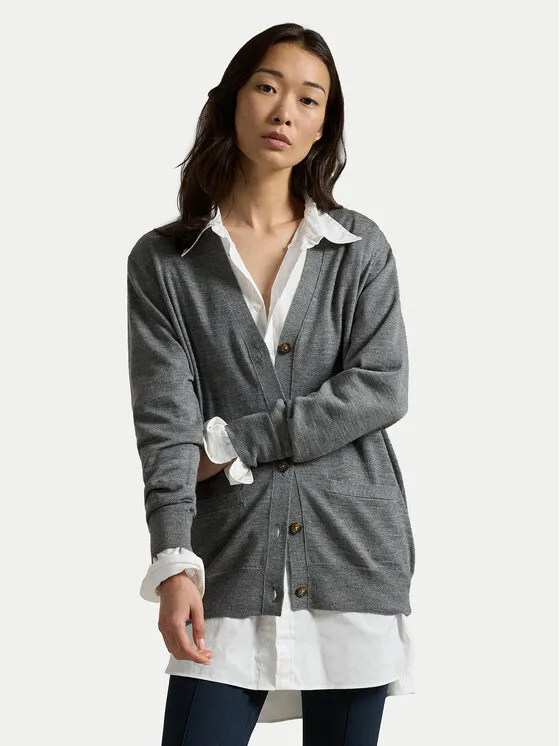 Ζακέτα · Γκρι · Relaxed Fit