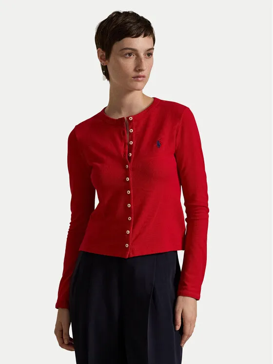Ζακέτα · Κόκκινο · Slim Fit