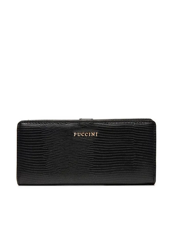 Puccini Μεγάλο Πορτοφόλι Γυναικείο · Μαύρο