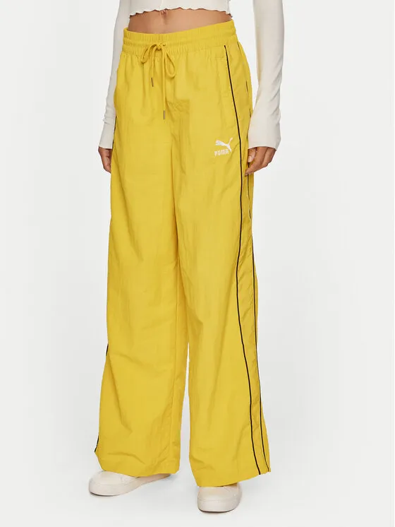 Puma Παντελόνι φόρμας · Κίτρινο · Relaxed Fit