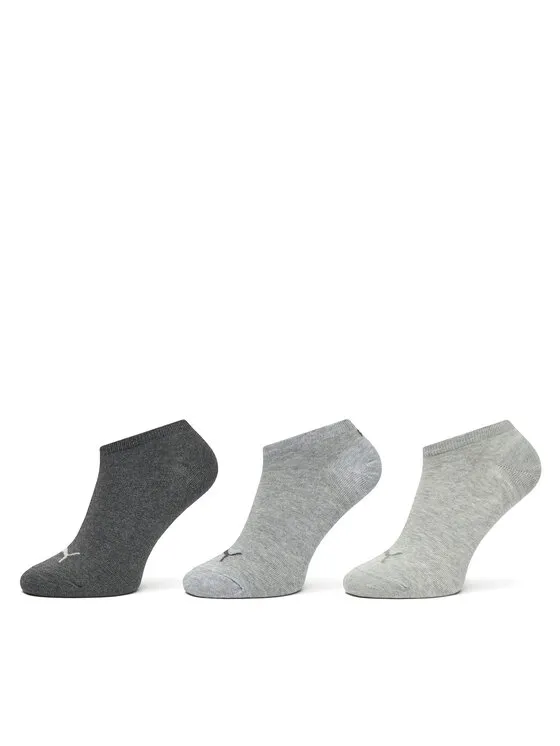 Puma Σετ 3 ζευγάρια κοντές κάλτσες unisex · Γκρι