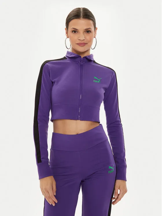 Puma Μπλούζα · Μωβ · Slim Fit