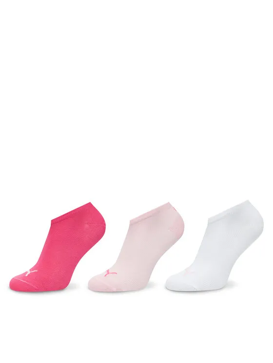 Puma Σετ 3 ζευγάρια κοντές κάλτσες unisex · Ροζ