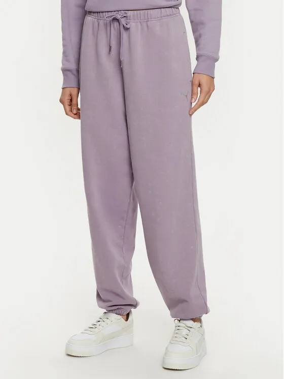 Puma Παντελόνι φόρμας · Μωβ · Relaxed Fit